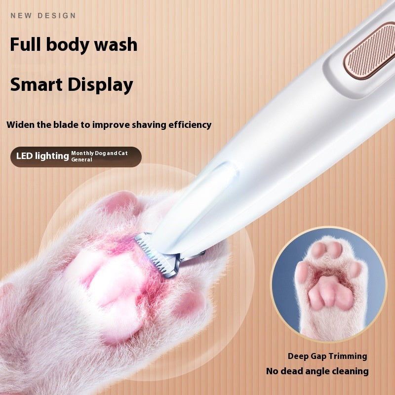 (Copy) Pets Dog Paw Trimmer With LED Light Fully Waterproof Pet Hair Trimmer With LED Display Dog Clippers For Grooming Widen Blade