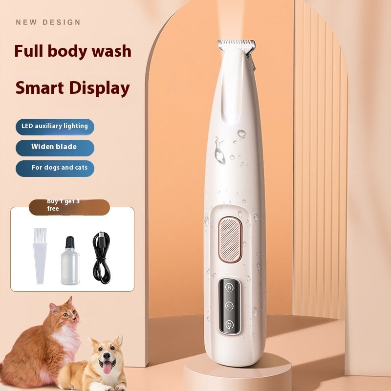 (Copy) Pets Dog Paw Trimmer With LED Light Fully Waterproof Pet Hair Trimmer With LED Display Dog Clippers For Grooming Widen Blade
